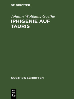 cover image of [Iphigenie auf Tauris--Ein Schauspiel]